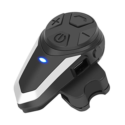 Spovii 1X BT-S3 Intercomunicador de Moto, 1000 Auricular Casco Moto Bluetooth Manos Libres Intercom Comunicadores para Moto