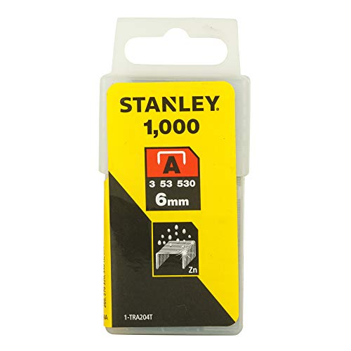 STANLEY 1-TRA204T - Grapa tipo a (5/53/530) 6mm - 1000 u.