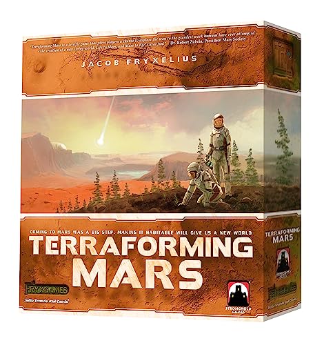 Stronghold Games , Terraforming Mars , Board Game , Ages 14+ , 1-5 Players , 90 - 120 Minute Playing Time