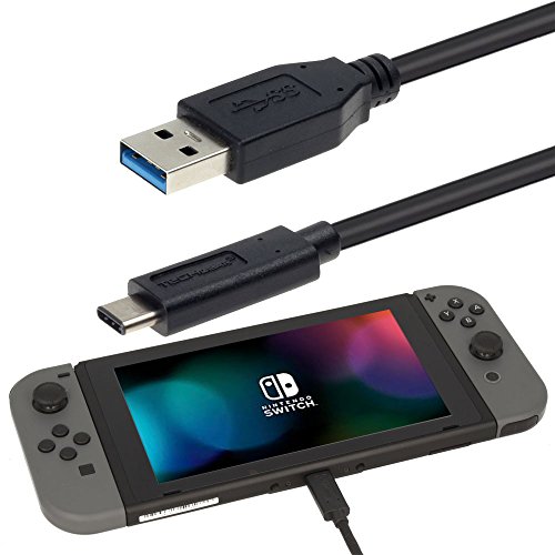 Techgear - Cable cargador USB extra largo para Nintendo Switch OLED, Switch/Switch Lite, Samsung S21 FE, S22 Ultra/Plus, S10/Note 10 Lite, A21s, A22 A53 A72 5G, S21, S20 S9 Note 20, Huawei P40