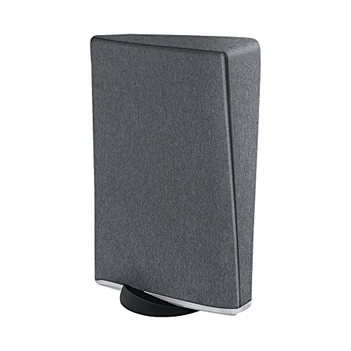 Tolesum Funda Protectora para PS5, Cubierta Antipolvo para PS5 Edición Digital/Consolas Ultra HD-No para PS5 Slim-Gris