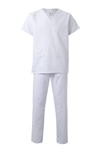 Velilla 800; Conjunto pijama sanitario; color Blanco; Talla M