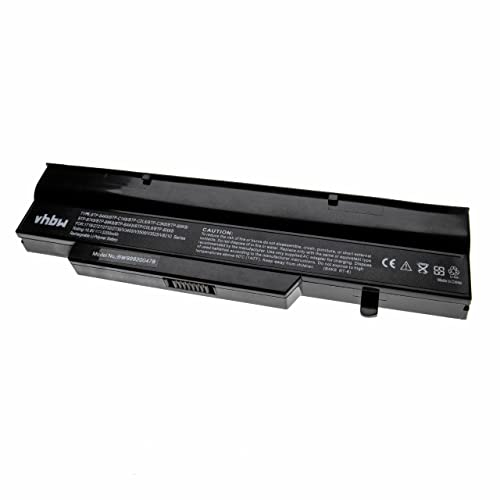 vhbw Batería Recargable reemplaza Fujitsu BTP-B4K8, BTP-B5K8, BTP-B7K8, BTP-B8K8, BTP-BAK8 para Notebook (5200 mAh, 10,8 V, polímero de Litio)