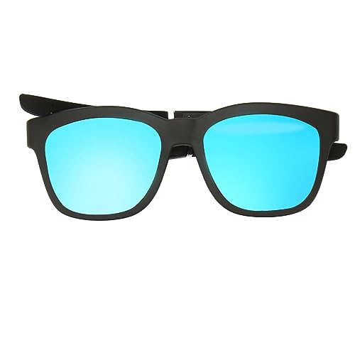 Wakects Gafas de Sol Inteligentes Inalámbricas, Gafas Inteligentes con, Micrófono HD, Reducción de Ruido Recargable, Llamadas HD para la Playa (Azul)
