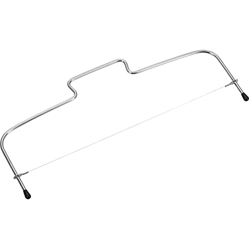 Westmark Cortador horizontal para pasteles, Con alambre de corte dentado, Longitud: 32 cm, Acero inoxidable, Plateado, 71202270