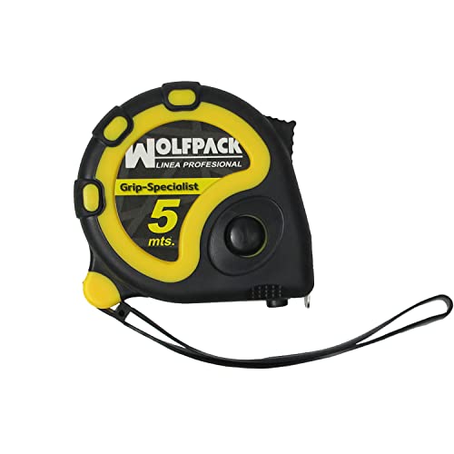 WOLFPACK LINEA PROFESIONAL - Flexometro 5 Metros Con Freno Grip Special