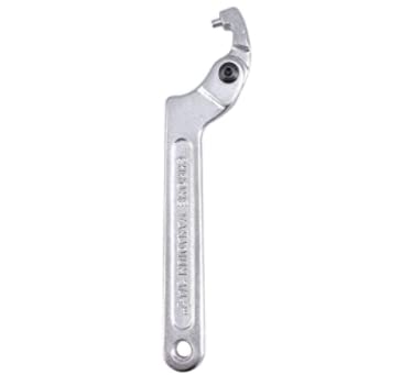 YUENWUZINIC Llave Gancho Ajustable 19-51 mm Llave C Ajustable de Cromo Vanadio Llave Inglesa Ajustable Herramienta Profesional para Apretar y Quitar Tuercas o Pernos de 3/4-2 pulg/19-51 mm