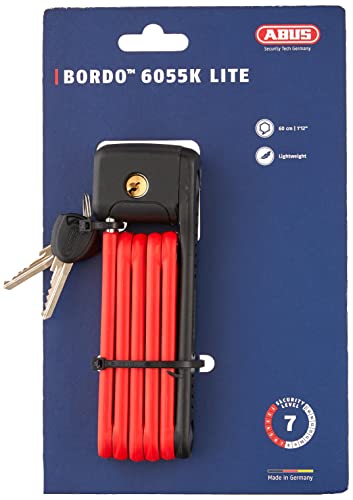 Abus Bordo 6055 Antirrobo, Unisex, Rojo, 60 cm