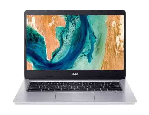 Acer Chromebook 314 CB314-2HT-K50C - Ordenador Portátil 14" FullHD (ARM Cortex A73 MT8183, 8GB RAM, 64GB SSD, ChromeOS) Plata - Teclado QWERTY Español