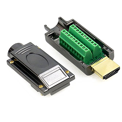 Adaptador de HDMI, cubierta de plástico y metal, E508