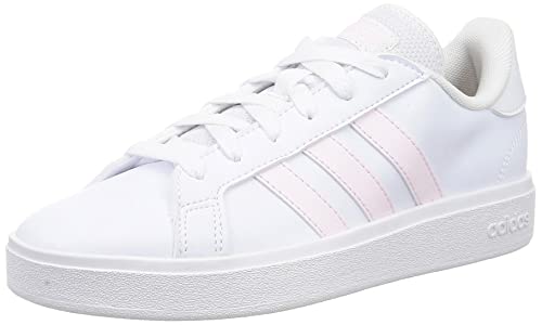 adidas Grand Court TD Lifestyle Court Casual Shoes, Zapatillas Mujer, Ftwr White Almost Pink Ftwr White, 44 EU