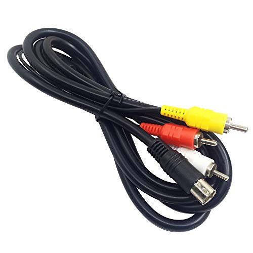 AFUNTA Cable de conexión RCA estándar AV de 6 pies para Sega Genesis 2 y 3