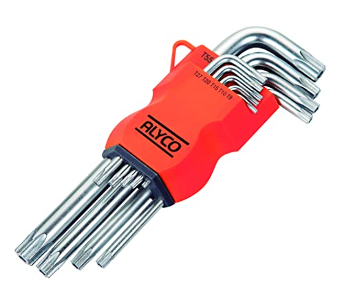 Alyco Orange (HR) - Juego 9 Llaves Torx Inviolables Largas - 170615