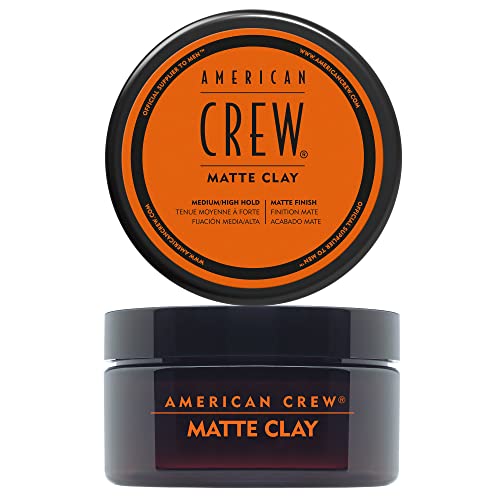 American Crew Matte Clay Cera Pelo Hombre, Fijación Media - Alta con Acabado Mate, 85 g