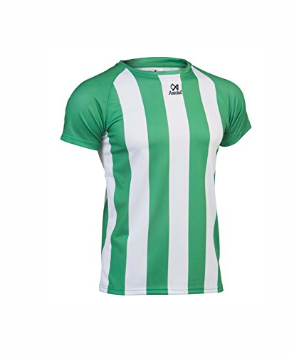 Asioka 84/11 Camiseta Deportiva, Unisex Adulto, Verde/Blanco, M