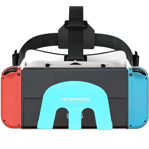 Auriculares VR para Switch,Switch OLED con lentes HD ajustables, auriculares de realidad virtual 3D VR juegos, gafas VR Accesorios