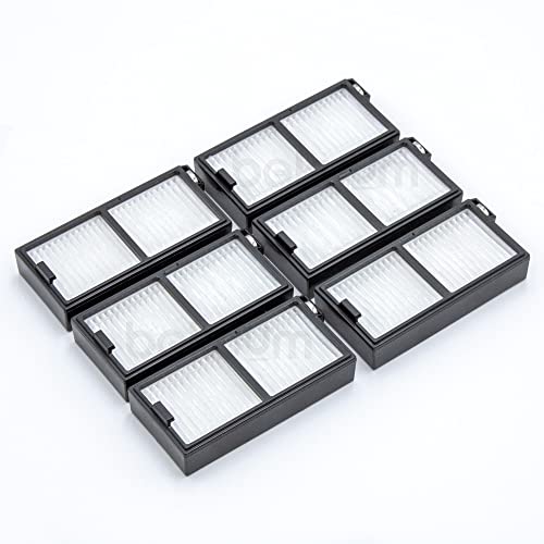 BAKUUM Pack 6 Filtros Hepa para deposito de solidos de Cecotec Conga Series 5090, 6090 y 7090 Filtros HEPA para robot aspirador. Accesorios y repuestos.