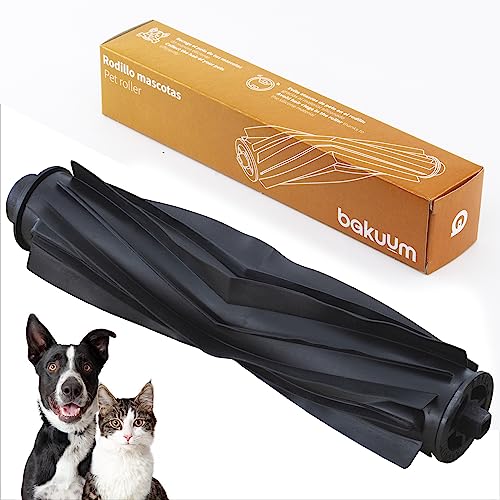 BAKUUM Rodillo central de silicona para mascotas Cecotec Conga Perfect&Clean y Quick&Clean Titanium - Cepillo Accesorios Repuesto Robot Conga