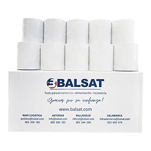 BALSAT Rollo Ticket 80x80 Termico - 50 ud. Papel Impresoras TPV