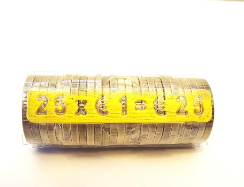 Blister monedas, cartuchos para monedas de 1 euro, 100 fundas de plástico para monedas de 1 euro
