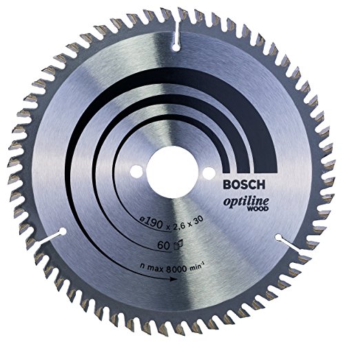 Bosch Professional 2 608 641 188 - Hoja de sierra circular Optiline Wood - 190 x 30 x 2,6 mm, 60 (pack de 1)