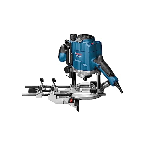 Bosch Professional GOF 1250 CE - Fresadora de superficie (1250 W, 10000 – 24000 rpm, 6/8 mm, vel. constante, ajuste preciso 0,1 mm, en caja)