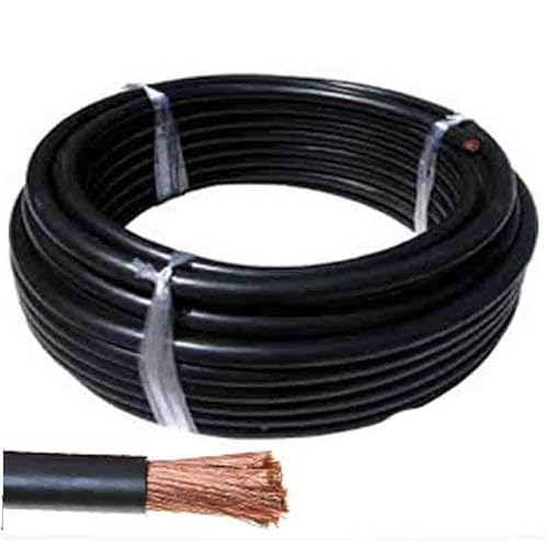 Cable Batería Flexible Negro de 35mm2 de sección para conexiones de baterias, inversores, cargadores en barcos, autocaravanas, camper. Precio para 1 metro