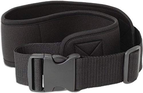 Caddis - Cinturón de vadeo de lujo negro de 7,6 cm