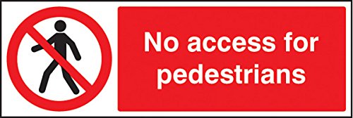 Caledonia signos 23208 G, señal de prohibido acceso para peatones