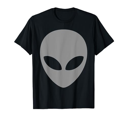 Camiseta gris Alien T Shirt Scary Grey Alien Head Tee Shirt Camiseta