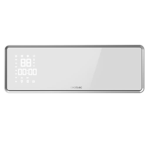 Cecotec Calefactor Cerámico de Pared Ready Warm 5350 Power Box Ceramic Connected. 2000 W, Pantalla LED, Control Wifi, Mando a Distancia, Protección IP22, Kit de instalación