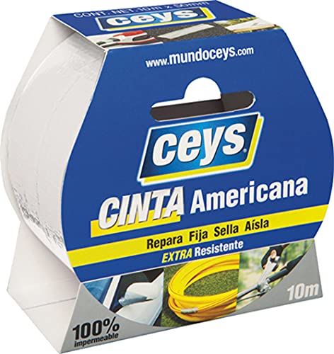 Ceys - Tackceys - Cinta Americana Blanca - Rollo 10 X 50