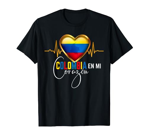 Colombia en mi Corazon Coincidencia del Orgullo Colombiano Camiseta