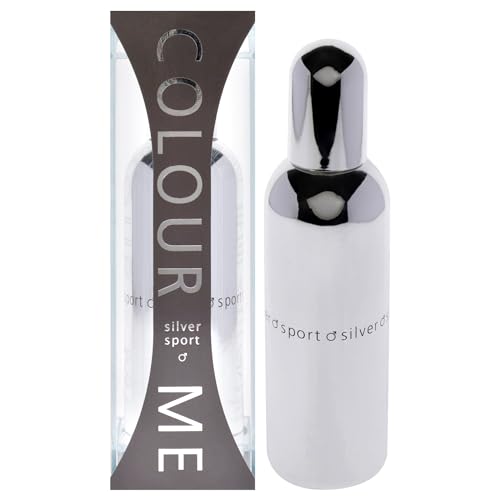 Colour Me Silver Sport - Fragrance for Men - 90ml Eau de Parfum, by Milton-Lloyd
