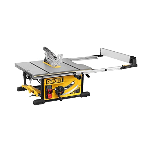 DeWALT DWE7492-QS - Sierra de Mesa 2.000 W - Diámetro 250 mm -Mesa 670 x 630 mm - Electrónica - Portátil, Negro/Amarillo