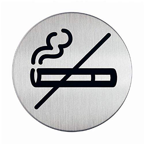 Durable - Placa con símbolo de "prohibido fumar" (83 mm, 5 unidades)