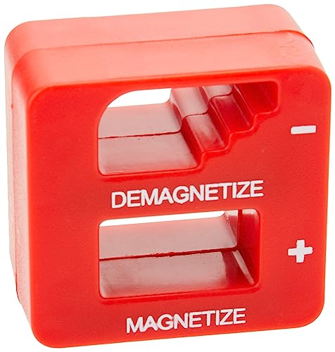 Duratool D01765 - Magnetizador/desmagnetizador, Color Rojo, 2,8 x 5,0 x 5,0