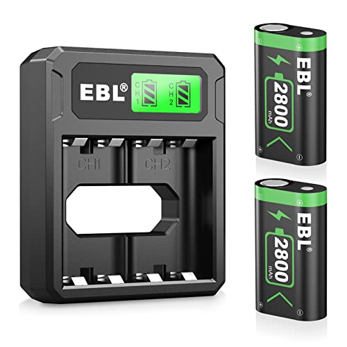 EBL 2800mAh Batería de Mando, LCD Cargador para Batería Mando para Xbox One/One S/One X/One Elite