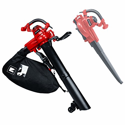 Einhell Aspirador de hojas eléctrico GC-EL 3000 E, 3000W, función de succión/soplado, sistema electrónico de velocidad, ventilador con rueda de aluminio, empuñadura adicional, bolsa colectora de 45L