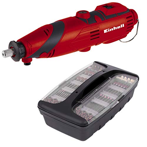 Einhell Herramienta de lijado y grabado TC-MG 135 E (135W, 10000-32000 rpm, soporte telescópico, flex. eje, incluidos los accesorios y el estuche)