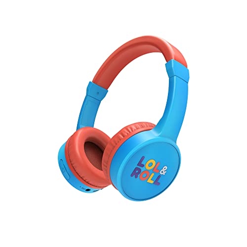 Energy Sistem LOL&Roll Pop Kids Bluetooth Headphones (Auriculares Inalambricos Infantiles Music Share, Bluetooth 5.1, 85 dB Volume Limit, Mic) - Azul