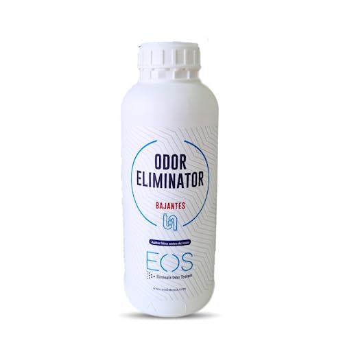 EOS - (1 L) Líquido de bajantes - Eliminador olores de tuberías y desagues, etc. Actúa como ambientador wc de desague y está especializado en eliminar mal olor tuberias. Quita malos olores.