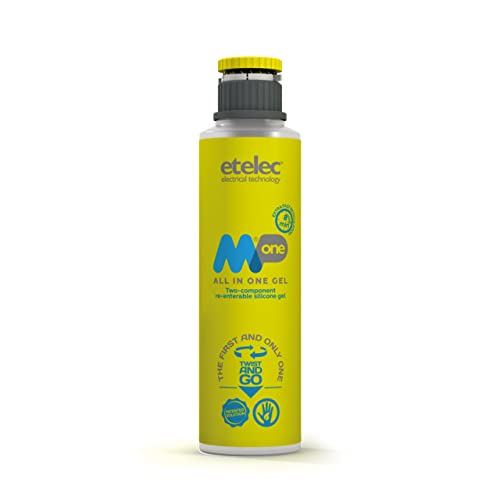 Etelec Mpone Mpone Gel de silicona Monoflacone, relleno aislante eléctrico, cajas de derivación (MP106-0.600 litros)