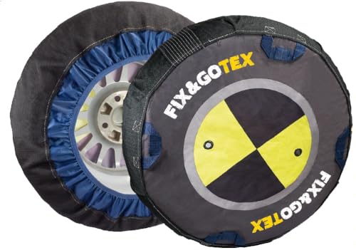 FIX&GOTEX Talla L1 - Cadena de nieve textil. Turismo, SUV, 4X4 y furgoneta. Certificación ÖNORM EN-16662-1. Set 2 Uds.