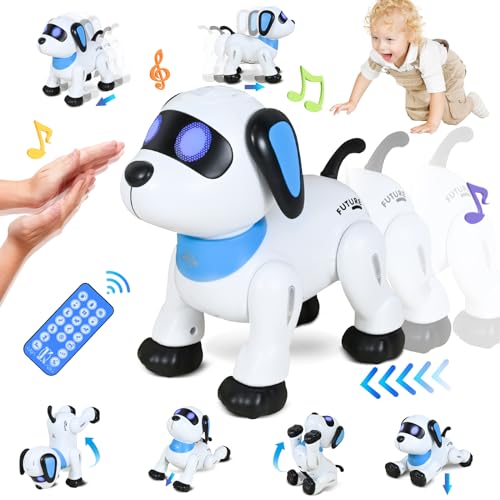 FORMIZON Perro Robot para Niños, Robot Teledirigido, Robot Programable Música Dance, Juguetes Robot Interactivos Inteligentes, Regalos Creativos para Niños y Niñas 3-12 Años