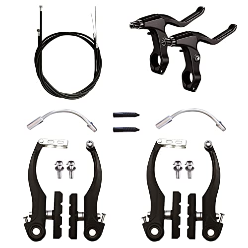 Freno de Bicicleta, Freno de Bicicleta V Freno de Aluminio V-Brake Juego de Frenos Delantero, Bicicleta de montaña V Frenos Set de Repuesto Adecuado para la mayoría de Bicicletas de Carretera MTB BMX