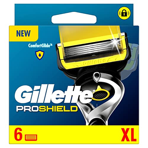 Gillette ProShield Recargas De Cuchillas De 5 Cuchillas Para Hombre, 6 Recambios De Cuchillas, Con Hoja De Precisión