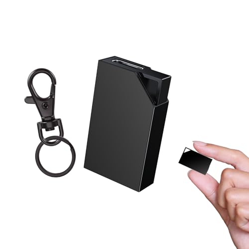 Grabadora de Voz Espia con Memoria de 64GB, Recargable por USB, Grabadora Voz y Activación por Voz, Mini Grabadora de Voz para Cursos, Reuniones y Entrevistas, Grabadora de Voz Espia Oculta