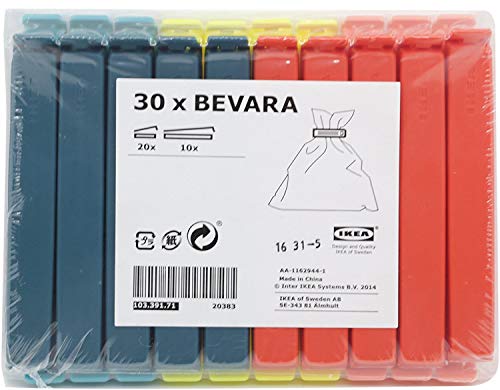 Ikea Bevara Clip de Sellado Multicolor, IKEA-Bevara-Clip-Multicolor-1pk