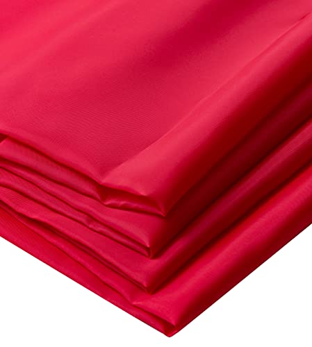 IPEA Tejido de Forro 200 x 150 cm color Rojo - Made in Italy – Tejido al Metro para Costura, Ropa, Forros, Chaquetas, Pantalones, Faldas, Muebles, Almohadas - Tela Lisa para Coser y Forrar